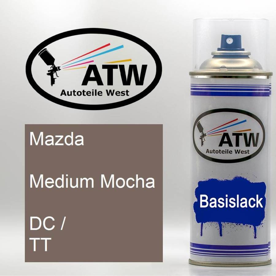 Mazda, Medium Mocha, DC / TT: 400ml Sprühdose, von ATW Autoteile West.